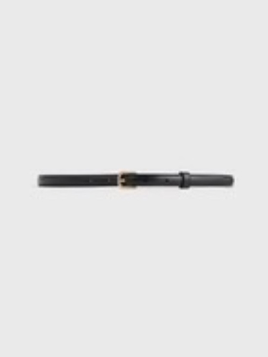 TOTEME Thin Leather Belt Black 90cm/35” main image 10